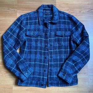 Scotch & Soda Plaid Trucker Overshirt Shacket Jacket